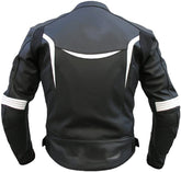 Classyak Men's Genuine Leather Motorbike Jacket